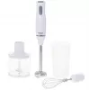 Adler AD 4620 set frullatore a immersione, 800 W, 2 velocità, tritatutto da 450 ml, bicchiere da 750 ml, frusta, bianco