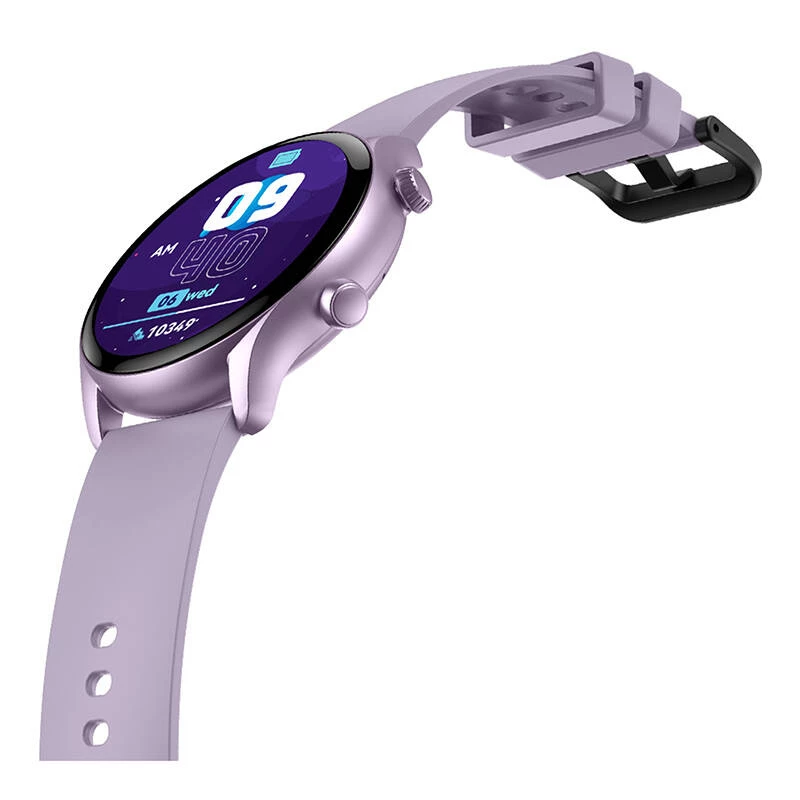 Smartwatch Zeblaze Btalk 3 Plus – 1,39 inch (3,53 cm) IPS 360×360 px, touchscreen, cinturino in silicone, viola