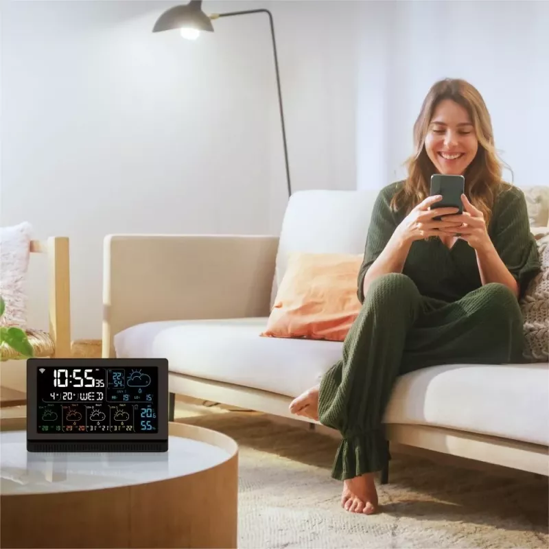 Smart speaker MANTA MTO200B Windy nero — connettività Bluetooth e Wi‑Fi, supporto assistenti vocali