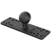 RAM Mounts RAM-111BU supporto a sfera universale per elettronica marina, sfera 1,5″ taglia C, piastra 6,25 x 2″