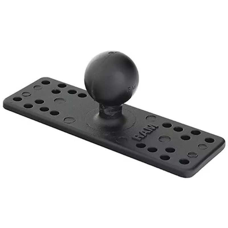 RAM Mounts RAM-111BU supporto a sfera universale per elettronica marina, sfera 1,5″ taglia C, piastra 6,25 x 2″