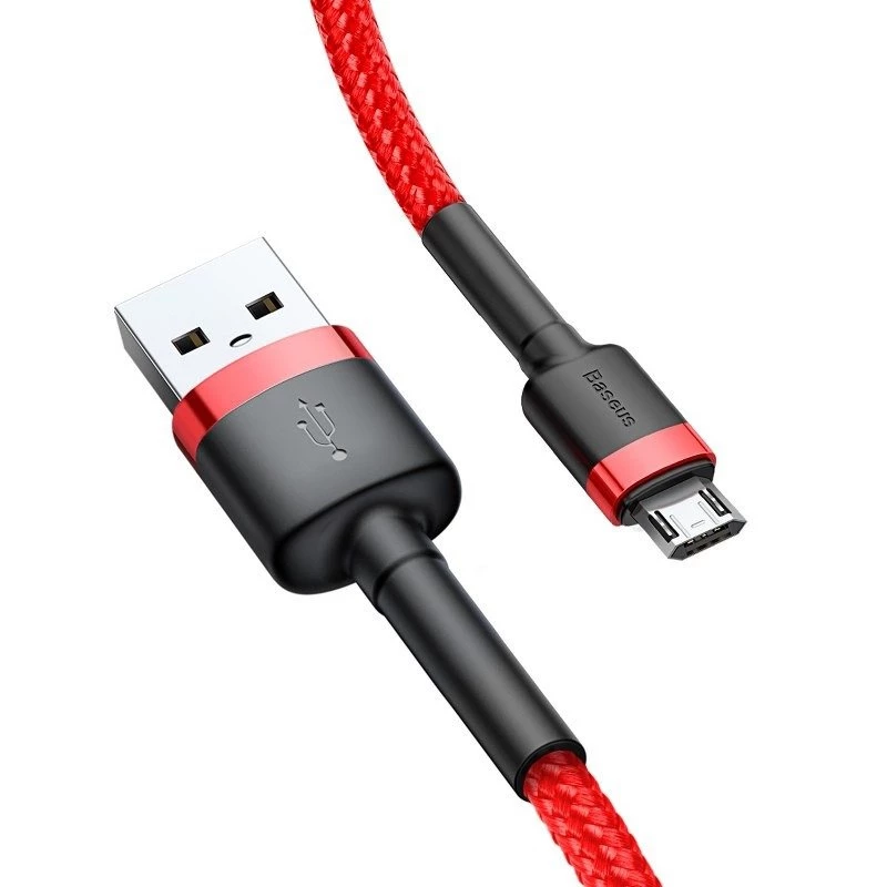 Cavo USB Baseus CAMKLF-C09 2m USB A a Micro-USB B rosso