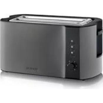 Tostapane Severin AT 9341 4 fette 1400 W nero acciaio inox spazzolato