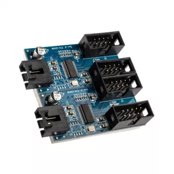 Hub USB 2.0 Akasa AK-CBUB64-30BK da 1 a 4 porte USB 2.0