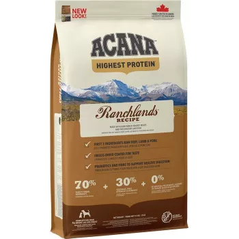 ACANA Highest Protein Ranchlands - Cibo secco per cani - 11,4 kg