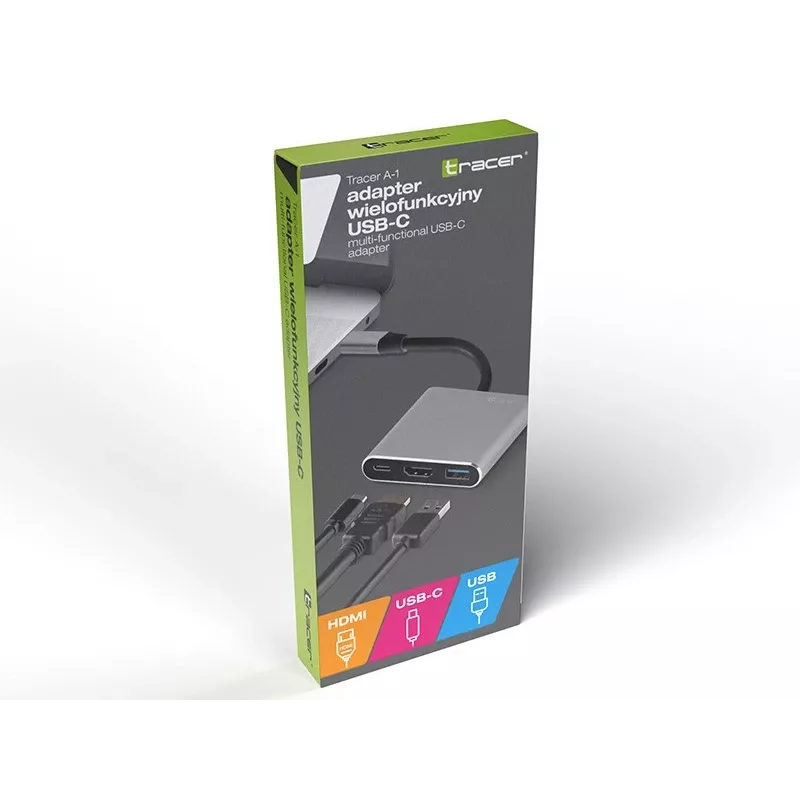 Adattatore A-1, USB-C HDMI 4K, USB 3.0, PD 100W