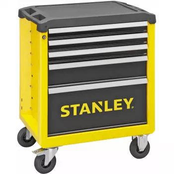 Carrello portautensili Stanley STST74305-1 con 5 cassetti, giallo/nero, 3 cassetti piatti + 2 alti