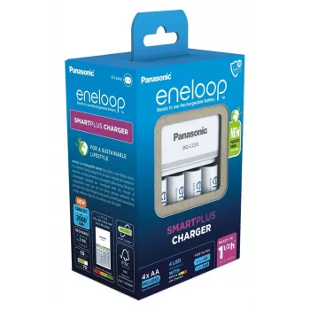 Caricabatterie PANASONIC Eneloop Smartplus BQ-CC55 + 4x AA 2000 mAh (K-KJ55MCD40E)