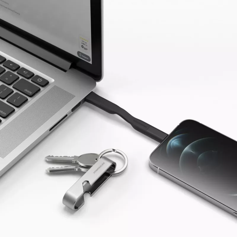 Vonmählen High Six USB C nero, acciaio inox
