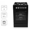 Cucina a gas/elettrica MPM MPM-56-KGM-12B nero