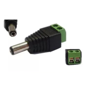 Connettore maschio DC cavo 5,5 × 2,1 mm di extra digital, modello PMC, confezione da 10