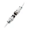 Cavo a spirale USB Ducky White Edition DACOC2-WHT1, rimovibile, design a spirale bianco