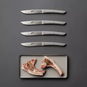 Berkel set coltelli da bistecca 4 pezzi colore grigio
