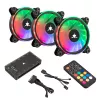 Kit ventole per case White Shark Nebula-2 nero – ventola ARGB 120 mm (kit)