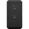 Caricabatterie da interno Goobay 61757 ricarica rapida USB Type-C 2 porte nero