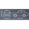 Trabant 601 Polizei, giocattolo da costruzione