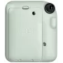 Fotocamera istantanea Fujifilm Instax Mini 12 verde — immagine 86x54 mm, pellicola 62x46 mm, lunghezza focale equivalente 60 mm