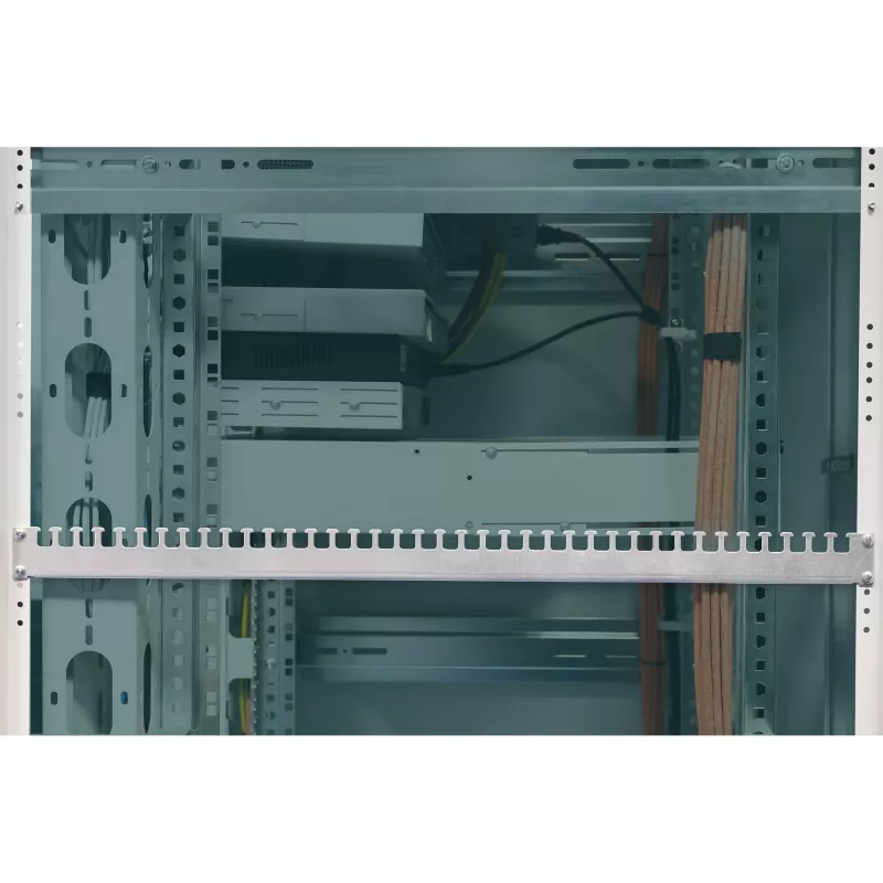 Digitus DN-19 ORG-1000P Barra di fissaggio cavi per armadi da 19 pollici, nero