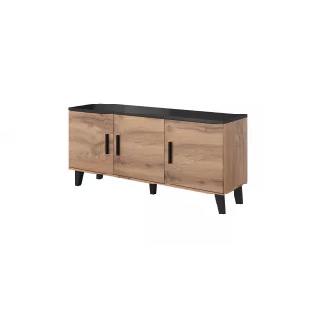 Cama sideboard LOTTA 150 3D rovere wotan + nero opaco