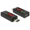 DeLOCK 65569 Adattatore tester di tensione e corrente USB 2.0, nero