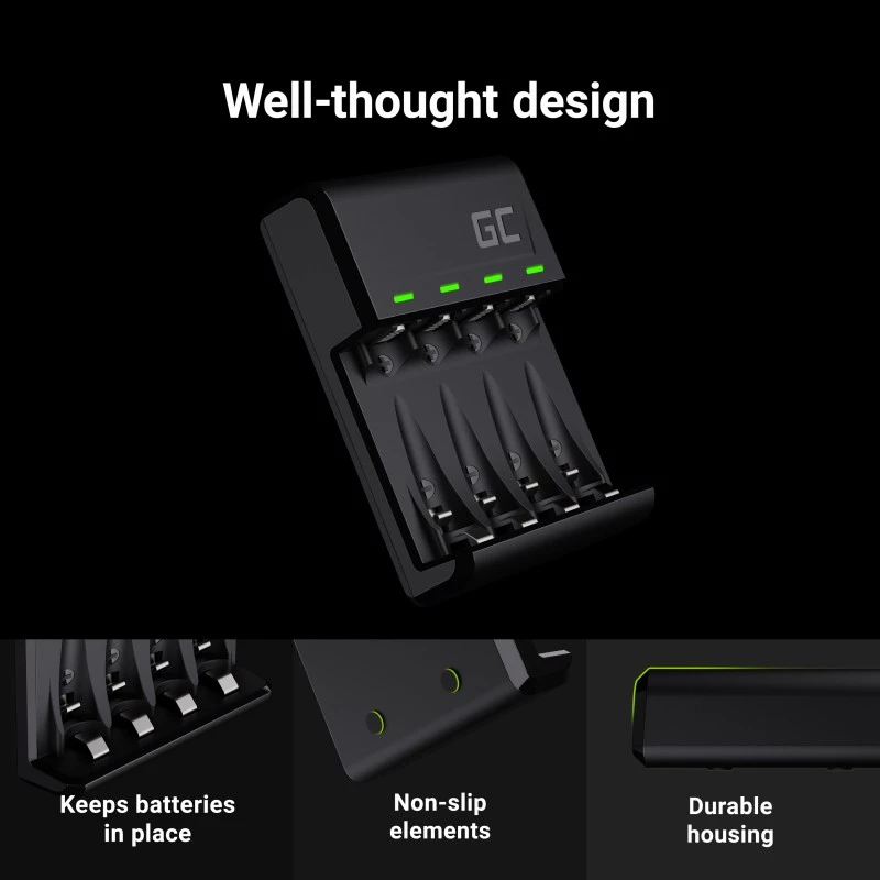 GC VitalCharger caricabatterie 2xAA 2000 mAh 2xAAA 800 mAh