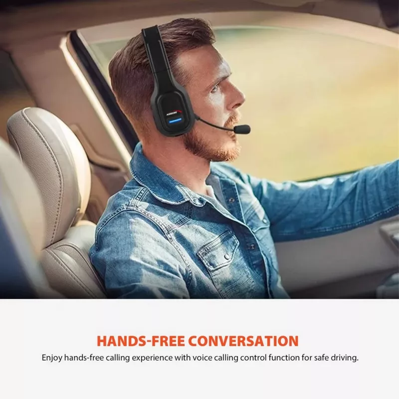 Cuffie Bluetooth con microfono Audiocore 74452 cancellazione del rumore microfono call center Google Siri ufficio senza fili