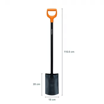 Vanga Fiskars 131403 — vanga da giardino Fiskars modello 131403, lama in acciaio, manico in legno