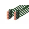 DIGITUS Cavo patch CAT6 S/FTP, 0,25 m, verde, confezione da 10