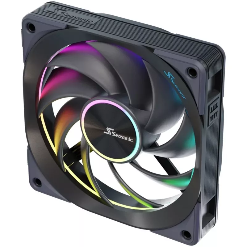 Ventola Seasonic MagFlow ARGB 12 cm 2000 RPM nera