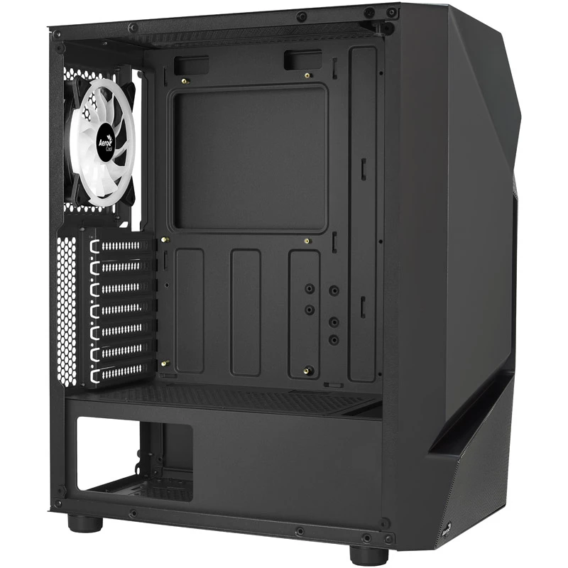 Aerocool Scape-G-BK-v2 Midi-Tower, Tempered Glass, FRGB - nero