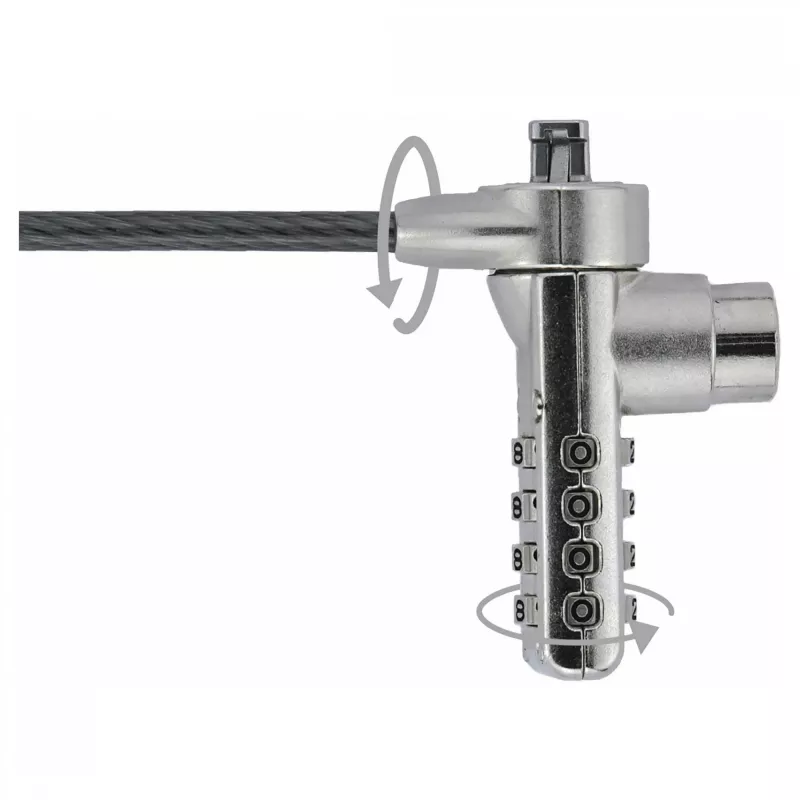 Dicota Security Cavo T-Lock, combinazione, chiuso slot 3x7mm