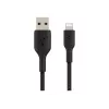 Cavo intrecciato USB-Lightning 15cm nero