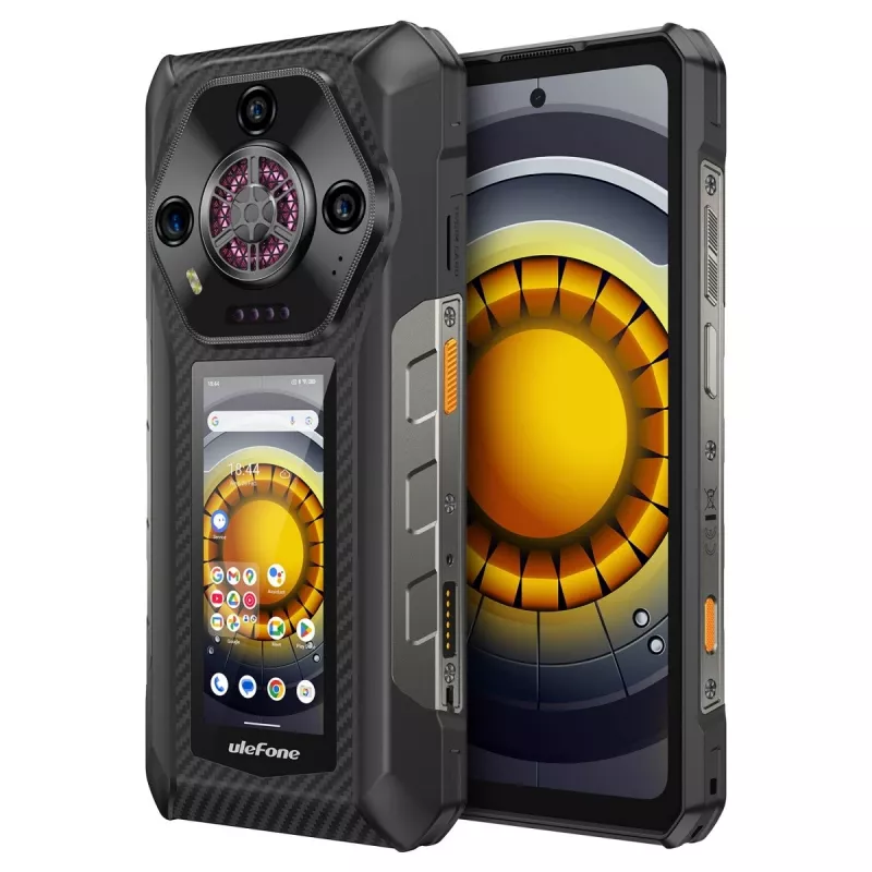 Ulefone Armor 30 Pro 5G UF-A30P smartphone, 6,95 pollici, 16 GB RAM, 512 GB, IP69K, Android 14, 12800 mAh, nero