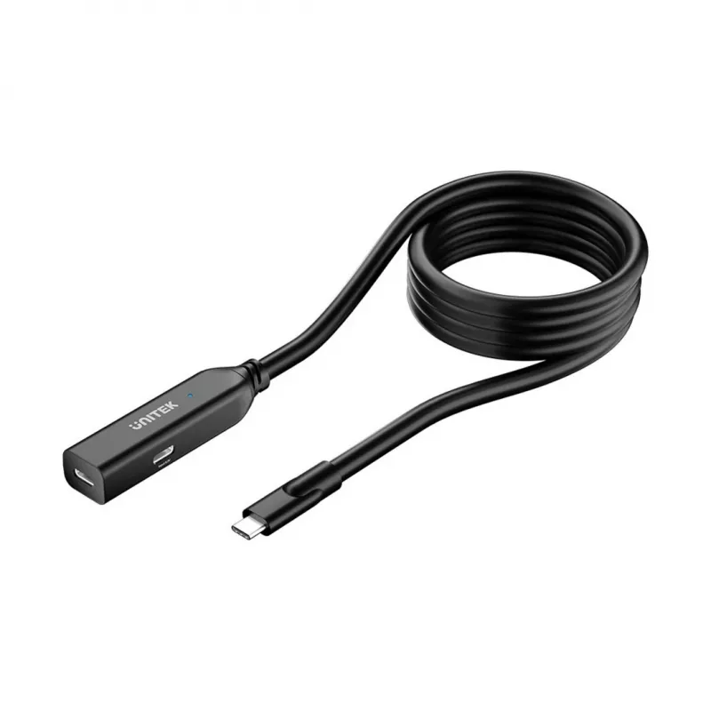 Cavo di prolunga Unitek U1335ABK01 USB-C connettore maschio a femmina, 10 Gbit/s, 5 m, nero