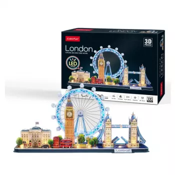 Puzzle 3D CubicFun Cubic Fun City Line London LED 107 pz.