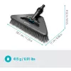 Gardena Cleansystem spazzola con manico soft flex, 18812-20