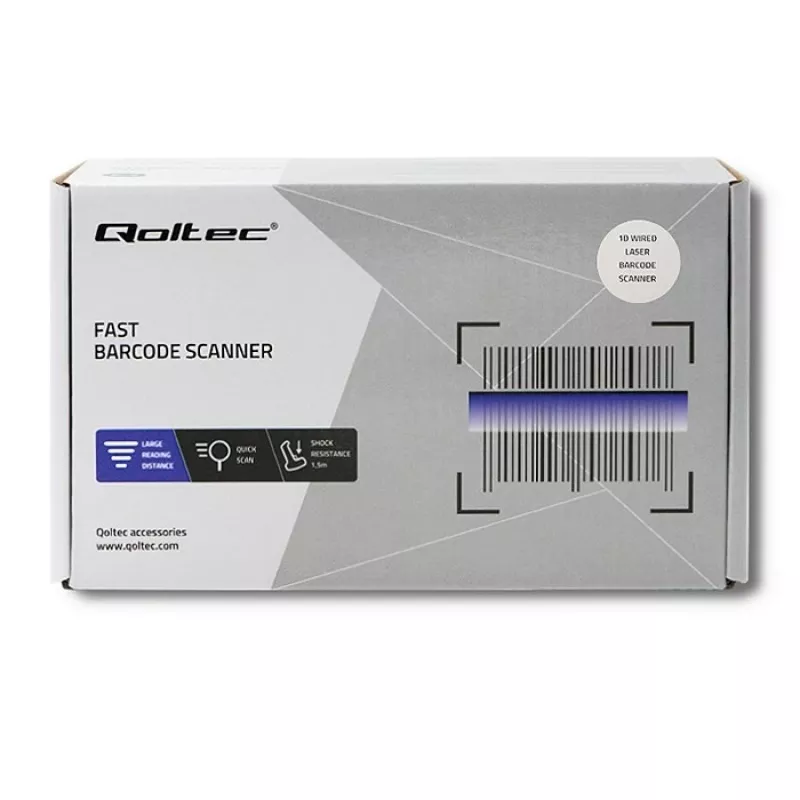 Lettore di codici a barre portatile Qoltec 50860