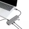 LogiLink hub USB 3.2 Gen2 4+1 porte 2x USB-A 2x USB-C PD 100W alluminio