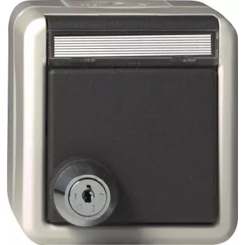 gira Presa Schuko con serratura, modello 456730 (KD) – bloccabile, compatibile incasso, grigio