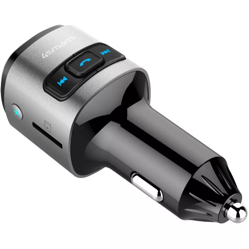 Trasmettitore FM 4smarts 456201 accendisigari nero argento AM FM Bluetooth