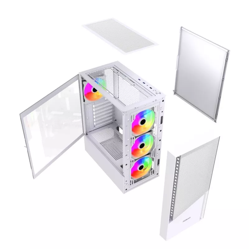 Case PC Midi-Tower Fornax 4300 ATX bianco