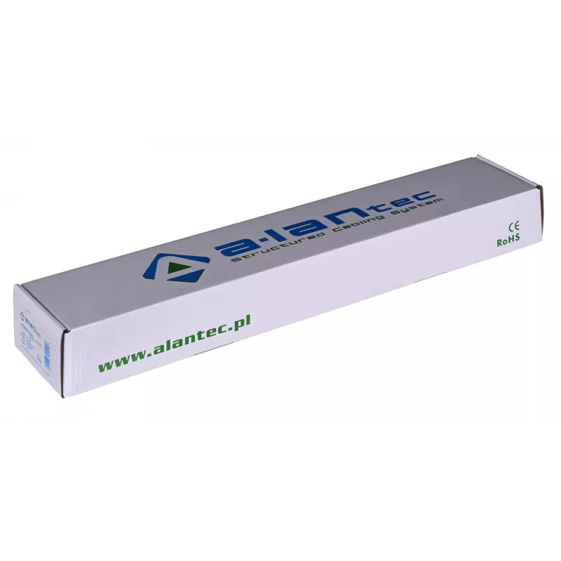 Alantec Ciabatta 19 pollici 1U, 8x CEE 7/5, interruttore, 1,8m (PZ081U)