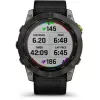 Orologio sportivo Garmin Enduro 2 Sapphire Solar 35 mm, schermo tattile MIP 1,4" 280 x 280, 32 GB, GPS, Wi-Fi, cassa in titanio DLC Carbon Grey, cinturino nero