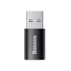 Adattatore Baseus Ingenuity USB Type-A (femmina) a USB Type-C (maschio) 10 Gbit/s, nero, 14×22×8 mm