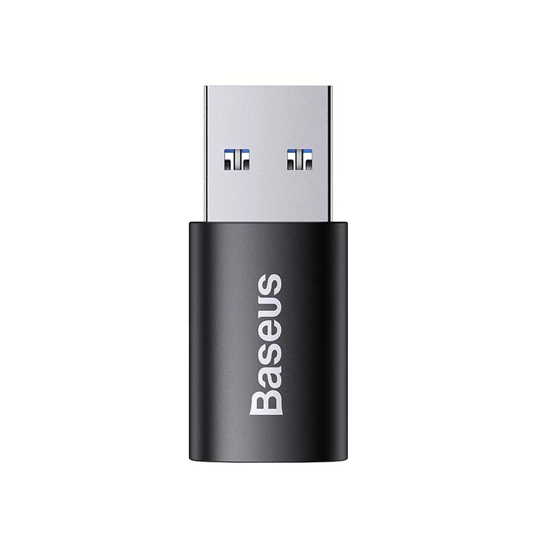 Adattatore Baseus Ingenuity USB Type-A (femmina) a USB Type-C (maschio) 10 Gbit/s, nero, 14×22×8 mm