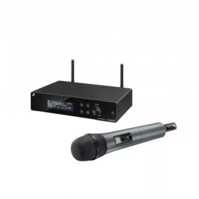 Set microfono vocale wireless Sennheiser XSW 2-835-A — microfono dinamico cardioide, ricevitore UHF, portata fino a 100 m