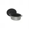 Cocotte ovale in ghisa Staub 29 cm, grigio grafite