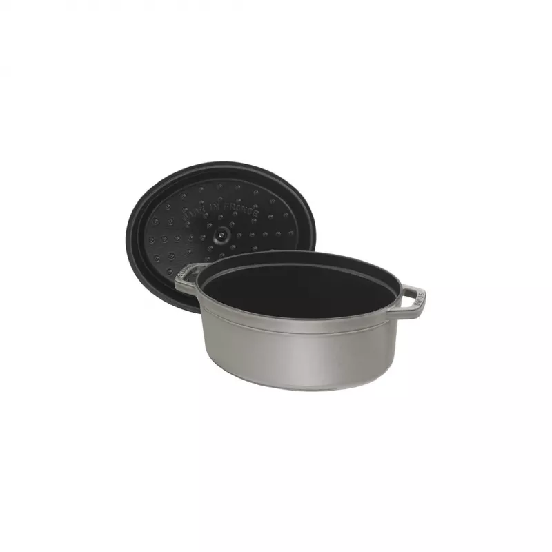 Cocotte ovale in ghisa Staub 29 cm, grigio grafite