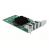 DeLOCK scheda PCI Express x4 a 4 x USB 3.0 esterno Quad Channel - formato Low Profile
