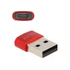 Delock - adattatore USB - USB (M) a 24 pin USB-C (F) - USB2.0 3 A - rosso (60050)